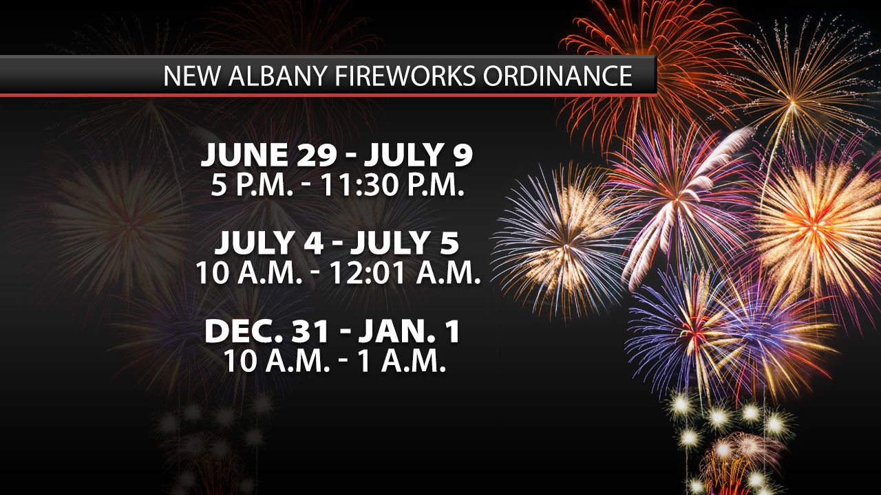New Albany Fireworks Ordinance
